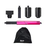 Shark FlexStyle HD431BP Hair Dryer & Multi-Styler with Auto-Wrap Curlers - Malibu Pink Air Styling & Drying System - 1x Styling Concentrator - 1x Paddle Brush - 1x Oval Brush - 2x Auto-Wrap Curlers & Pouch