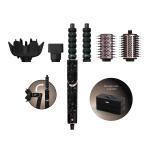 Shark FlexStyle HD446JBANZ Hair Dryer & Multi-Styler with Auto-Wrap Curlers Black Sparkle Limited Edition - Air Styling & Drying System - Paddle Brush - Oval Brush
