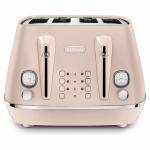 Delonghi Distinta Perla 4-Slice Toaster - Rose