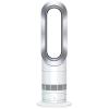 Dyson Hot+Cool Jet Focus AM09 Fan & Heater - White / Silver Amplify Airflow - Smooth Oscillation - Sleep Timer with Remote Control - 2 Years Guarantee