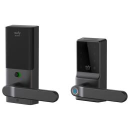 Eufy Security C33 Lever Smart Lock with Fingerprint - Black Bulit-in Wi-Fi / Fingerprints x50 / IP53 Weather Resistence / Fire-Resistance / 365-Day Battery Life with 8 x AA Batteries