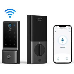 Eufy Security C220 Deadbolt Smart Lock with Fingerprint Built-in WiFi / Fingerprint / Weatherproof / Up to 8 Months Battery Life with 8 x AA Batteries