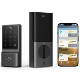 Eufy Security C34 Deadbolt Smart Lock Bulit-in Wi-Fi / Weatherproof / Up to 8 Months Battery Life with 8 x AA Batteries