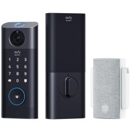 Eufy Security S330 Deadbolt Video Smart Lock with Fingerprint Built-in Wi-Fi & Video Doorbell / Chime Included / 365-Day Battery Life up to 10,000mAh
