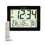 LA CROSSE WS9180IT-BLA WS9180IT La Crosse Compact Wall Clock Weather Station