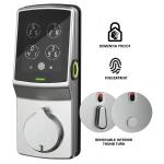 Lockly Secure Plus Smart Deadbolt Lock - Satin Nickel 3D Fingerprint / Dementia Proof / Child Lock