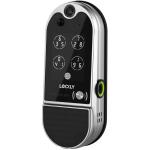 Lockly Vision Elite Smart Deadbolt Video Lock with Solar Panel - Satin Nickel Finish Built-in Video Doorbell / 3D Fingerprint / RFID / Fob Key / 2-Way Audio / Includes WiFi & Door Sensor