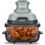 Ninja Crispi 4-in-1 Portable Glass Air Fryer Cooking System 1500W - 4QT & 6 CUP TempWare Glass Containers with Storage Lids - Microware / Freezer / Dishwasher Safe