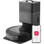 Roborock Remanufactured Q8 Max + Black Smart Robot Vacuum & Mop with Self Emptying 5500 PA Strong Suction - Reactive Tech Obstacle Avoidance - Duo Roller Brush - App Controlled Mop /PB 12 mths warranty