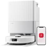 Roborock Q Revo C White Vacuum Cleaner with Multifunction Dock 12,000 Pa Suction Triple Anti-Tangle System - 30 Levels of Water Flow - LiDAR Navigation - Multi-level Mopping - 7 Weeks Auto Dust Empty - Detachable Dock Base