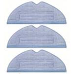 Compatible VibraRise Mop Cloth x3 for Roborock S7 Series Smart Robot Vacuum Cleaner - Blue Grey