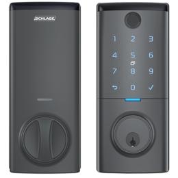 Schlage Ascent Smart Deadbolt Lock - Graphite Fingerprint/ Keyboard/ Key Tag / App Control / (Remote Access Using Schlage WiFi Bridge BZ100 Sold Separately)