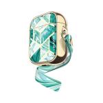 i-Blason Cosmo Case for AirPods 1st/2nd Gen - Marble Jade Green - with wrist strap - Premium & beautiful protective fashion case for Apple AirPods 1st Gen (2016) & 2nd Gen (2019)