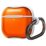 Spigen Apple Airpods 4 Classic C1 Case - Tangerine - Compatible with Airpods 4 & AirPods 4 with Active Noise Cancellation - Carabiner included - Wireless Charging compatible
