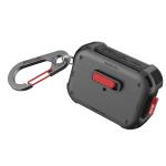 skinarma Mecha Case For Apple Airpods Pro 2 - Gunmetal - Compatible with Airpods Pro (2nd Gen) - Carabiner clip included