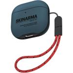 skinarma Spunk Case for Apple Airpods 4 - Blue - Grippy textured surface - Compatible with Airpods 4 & AirPods 4 with Active Noise Cancellation - Wrist strap lanyard included