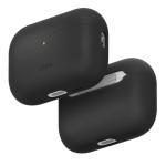 Uniq Lino Liquid Silicone Apple AirPods Pro 3 Case - Charcoal Grey - Compatible with Airpods Pro 3rd Generation - Dual-layer hybrid construction - Silky smooth finish - Wireless Charging compatible