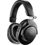 Audio-Technica M Series ATH-M20xBT Wireless Over-Ear Professional Monitor Headphones - Black Built-in Microphone & Controls - Bluetooth - Multipoint - Wired & Wireless - Low Latency Mode - Up to 60 Hours Battery Life