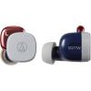 Audio-Technica SQ1TWNRD True Wireless Headphones - Navy Red Up to 6.5 Hours Battery Life / 13.5 Hours with Charging Case