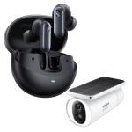 Baseus x Bose Inspire XP1 True Wireless Noise Cancelling In-Ear Headphones - Cosmic Black Security Bundle - Includes Baseus S1 Outdoor 2K IP67 Wire-Free Solar Security Camera worth $297