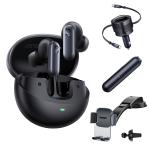 Baseus x Bose Inspire XP1 True Wireless Noise Cancelling In-Ear Headphones - Cosmic Black Car Bundle - Includes Baseus Enjoyment Max 60W USB-C Car Charger, Baseus Easy Control Clamp Car Mount & Baseus A0 Pro Car Vacuum Cleaner - Worth $270