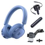 Baseus x Bose Inspire XH1 Wireless Over-Ear Noise Cancelling Headphones - Twilight Blue - Car Bundle - Includes Baseus Enjoyment Max 60W USB-C Car Charger, Baseus Easy Control Clamp Car Mount & Baseus A0 Pro Car Vacuum Cleaner - Worth $270