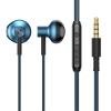 Baseus Encok H19 Wired In-Ear Headphones - Blue - In-line microphone & controls - Comfortable open-fit design - Durable & tangle-free 1.2m cable - 3.5mm connector Baseus Encok H19 Wired In-Ear Headphones - Blue - In-line microphone & controls - Comfortable open-fit design - Durable & tangle-free 1.2m cable - 3.5mm connector