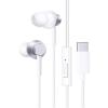 Baseus Encok CZ11 Wired USB-C In-Ear Headphones - Moon White - In-line microphone & 1-button remote - Noise-isolating design - Compatible with USB-C iPhone, Samsung Galaxy & more Baseus Encok CZ11 Wired USB-C In-Ear Headphones - Moon White - In-line microphone & 1-button remote - Noise-isolating design - Compatible with USB-C iPhone, Samsung Galaxy & more