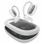 Baseus Eli Fit Open-Ear True Wireless Sports Earbuds - Moon White IPX4 sweat & water resistant - Secure & comfortable earhook design - 16.2mm drivers - Multipoint - Neckband included - Up to 7.5hrs playtime/35hrs with charging case