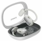 Baseus Eli Fit Open-Ear True Wireless Sports Earbuds - Moon White IPX4 sweat & water resistant - Secure & comfortable earhook design - 16.2mm drivers - Multipoint - Neckband included - Up to 7.5hrs playtime/35hrs with charging case