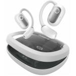 Baseus Eli Fit Open-Ear True Wireless Sports Earbuds - Moon White IPX4 sweat & water resistant - Secure & comfortable earhook design - 16.2mm drivers - Multipoint - Neckband included - Up to 7.5hrs playtime/35hrs with charging case