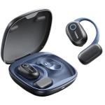 Baseus Bowie MF1 Open-Ear True Wireless Sports Earbuds - Cosmic Black - Comfortable Earhook design - IPX4 Sweat & Water Resistant - Hi-Res Audio with LDAC - 16mm Dynamic Drivers - Multipoint - Up to 12hrs playtime/60hrs with charging case -