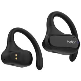 Belkin SoundForm ClearFit Open Ear True Wireless Sports Earbuds - Black IPX5 Sweat & Water Resistant - Secure & comfortable earhook design - Bluetooth 5.3 - Up to 8 Hours Battery Life / 26 Hours Total with Charging Case - 2 Year Warranty