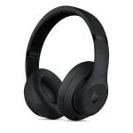 Beats Studio3 Wireless Over-Ear Noise Cancelling Headphones - Matte Black Pure ANC - W1 Chip for Seamless Integration with iPhone - Up to 22 Hours of Battery Life (ANC on)