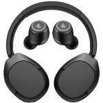 Edifier W830NB Wireless Over-Ear Noise-Cancelling Headphones - Black - Bundled with Edifier X3 Pro True Wireless Noise Cancelling Earbuds - Black