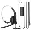 Edifier CC100 Wired USB-C Mono Headset with Boom Microphone - Black AI noise-cancelling microphone - Lightweight & comfortable fit - In-line controls & mute - USB-A adapter included Edifier CC100 Wired USB-C Mono Headset with Boom Microphone - Black AI noise-cancelling microphone - Lightweight & comfortable fit - In-line controls & mute - USB-A adapter included