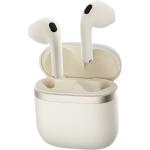 Edifier W200T True Wireless Earbuds - Ivory IP54 sweat & water resistant - Comfortable open-fit design - Leather texture & metal plating - Edifier ConneX App for iPhone & Android - Bluetooth 5.4 - Up to 6hrs battery/32hrs with case
