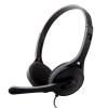 Edifier K550 Wired PC Headset with Boom Mic - Black 30mm Drivers - 2m Cable with 3.5mm Jack - Volume & Mute Controls - 3.5mm Microphone/Audio Splitter Cable for PC Included