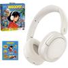 Edifier W800BT Pro Wireless Over-Ear Noise-Cancelling Headphones - Ivory ArtPack Limited Edition - 40mm Drivers - Hybrid ANC - Lightweight foldable design - USB-C wired mode - Edifier ConneX App for iPhone & Android - Up to 26hrs battery li