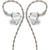 FiiO JH5 Hybrid 5-Driver Wired In-Ear Monitor Headphones - Silver - 0.78 2pin detachable silver-plated copper 3.5mm braided cable - 1x Dynamic + 4x Balanced Armature Three-Way Design - Hi-Res Audio certified FiiO JH5 Hybrid 5-Driver Wired In-Ear Monitor Headphones - Silver - 0.78 2pin detachable silver-plated copper 3.5mm braided cable - 1x Dynamic + 4x Balanced Armature Three-Way Design - Hi-Res Audio certified