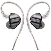 FiiO JD1 Dynamic Wired In-Ear Monitor Headphones - Black 0.78 2pin Detachable 3.5mm Cable with Mic & Controls - 10mm LCP Diaphragm - Lightweight 7g Design - Die-Cast Alloy Faceplate - Hi-Res Audio Certified