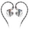 FiiO FD15 Dynamic Driver Wired In-Ear Monitor Headphones - Racing Silver Detachable MMCX 3.5mm Braided Cable - Stainless steel shell - 32 Ohms - 13.8mm Dynamic Drivers - Hi-Res Audio Certified FiiO FD15 Dynamic Driver Wired In-Ear Monitor Headphones - Racing Silver Detachable MMCX 3.5mm Braided Cable - Stainless steel shell - 32 Ohms - 13.8mm Dynamic Drivers - Hi-Res Audio Certified