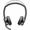 HP Poly Voyager Focus 2 Bluetooth On-Ear Active Noise Cancelling Headset - UC Certified USB-C/A / 4-Mics Noise Cancellation / Hybrid ANC / Busy Light / Up to 50m Distance / Up to 25-Hour
