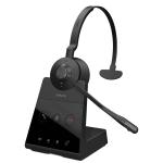 Jabra Engage 65 SE Mono - DECT Wireless On-Ear Headset with Charging Stand 2-Mics Noise Cancellation / Busy Light / Fast Charge / Up to 150m Distance / Up to 13-Hour Talk-time