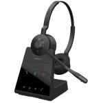 Jabra Engage 65 SE - Stereo - DECT Wireless On-Ear Headset with Charging Stand 2-Mics Noise Cancellation / Busy Light / Fast Charge / Up to 150m Distance / Up to 13-Hour Talk-time