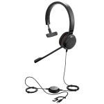 Jabra Evolve 30 II USB-C/A Wired On-Ear Headset with In-Line Controls - Teams Certified Plug and play / Busy Light / Mic Noise Cancellation