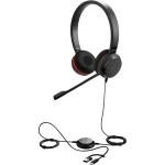 Jabra Evolve 30 II USB-C/A Wired On-Ear Headset with In-Line Controls - Teams Certified Plug and play / Busy Light / Mic Noise Cancellation