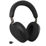 Jabra Evolve3 85 Foldable Bluetooth Over-Ear AI-Powered ANC Headset - Teams Certified USB-C / 6-Mics Noise Cancellation / 32mm Speakers / Hybrid ANC / Busy Light / Fast Charge / Up to 30m Distance / Up to 25-Hour Talk-Time