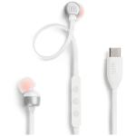 JBL Tune 310C USB-C Wired Hi-Res In-Ear Headphones - White In-line Mic with 3-Button Remote - For USB-C iPhone / Samsung Galaxy / Android / Windows PC & More