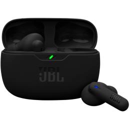 JBL Wave Beam 2 True Wireless Noise Cancelling Earbuds - Black JBL Pure Bass Sound - ANC & Smart Ambient - IP54 sweat & water resistant - 4-mic clear calls - Up to 8hrs battery life/32hrs with case (ANC On)